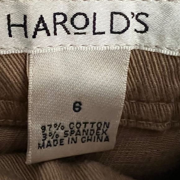 NWT Harold's Ribbed Sarah Fit Camel Color Ankle Pants Size 6 - Picture 5 of 8